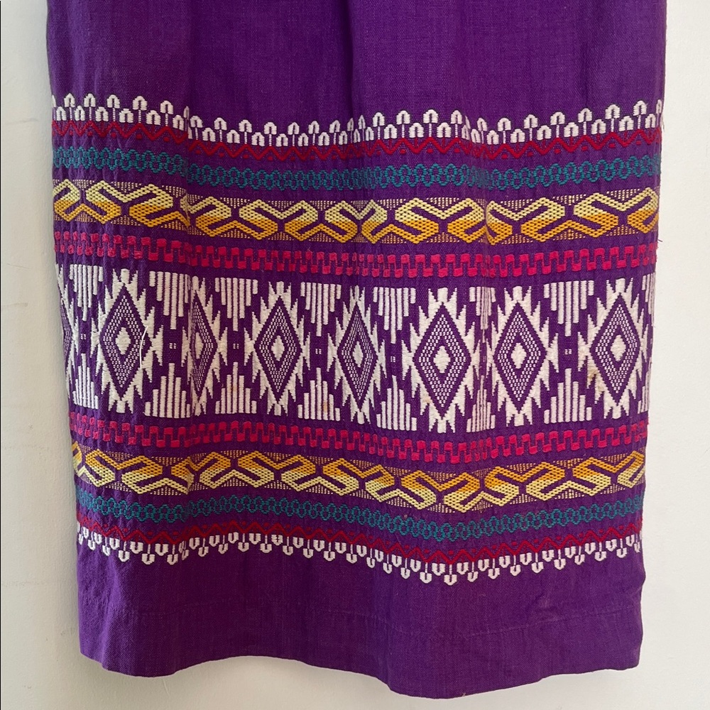 Purple Embroidered Women’s Dress